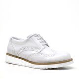 Hidra Beyaz Rugan Bağcıklı Erkek Çocuk Sünnet Ayakkabı