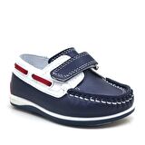 Feniks Cırtcırtlı Lacivert Kırmızı Casual Erkek Bebek Ayakkabı