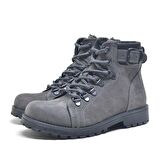 Griffon Hakiki Deri Fermuarlı Kışlık Unisex Çocuk Bot