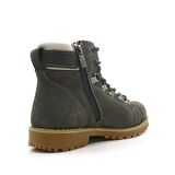 Griffon Hakiki Deri Fermuarlı Kışlık Unisex Çocuk Bot