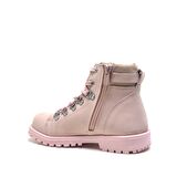 Rakerplus Hakiki Deri Pembe Fermuarlı Kışlık Kız Çocuk Bot