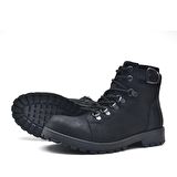 Griffon Hakiki Deri Siyah Fermuarlı Çocuk Bot