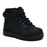 Griffon Hakiki Deri Siyah Nubuk Kürklü Bebek Bot