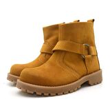 Chiron Hakiki Deri Fermuarlı Unisex Kız Erkek Çocuk Çizme Bot