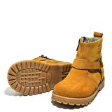 Chiron Hakiki Deri Fermuarlı Kürklü Unisex Bebek Bot