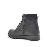 Hakiki Deri Siyah Fermuarlı Kışlık Çocuk Bot