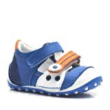 Hakiki Deri Turuncu Cırtlı Yazlık İlk Adım Ayakkabı