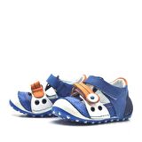 Hakiki Deri Turuncu Cırtlı Yazlık İlk Adım Ayakkabı