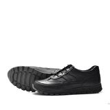 Hakiki Deri Siyah Bağcıklı Erkek Genç Spor Okul Ayakkabı