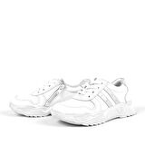 Hakiki Deri Kız Çocuk Sneakers Ayakkabı