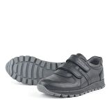 Hakiki Deri Siyah Çocuk Spor Ayakkabı