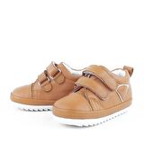 Yumuşak Hakiki Deri Taba İlk Adım Bebek Ayakkabısı