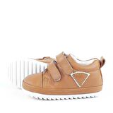 Yumuşak Hakiki Deri Taba İlk Adım Bebek Ayakkabısı