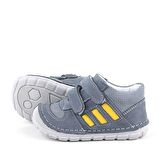 Rakerplus Hakiki Deri Gri İlk Adım Unisex Bebek Ayakkabısı