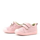 Rakerplus Hakiki Deri Pembe Cırtlı Anatomik Bebek Spor Ayakkabı Sneaker