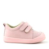 Rakerplus Hakiki Deri Pembe Cırtlı Anatomik Bebek Spor Ayakkabı Sneaker