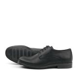 Rakerplus Siyah Mat Bağcıklı Oxford Çocuk Okul Ayakkabısı