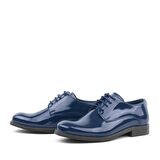 Rakerplus Lacivert Rugan Bağcıklı Oxford Çocuk Okul Ayakkabısı