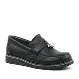 Siyah Mat Loafer Çocuk Okul Ayakkabısı