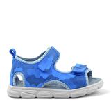 Rakerplus Hakiki Deri Mavi Kamuflaj Bebek Sandalet