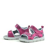 Rakerplus Hakiki Deri Pembe Kamuflaj Bebek Sandalet