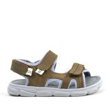 Rakerplus Hakiki Deri Kum Kamuflaj Çocuk Sandalet