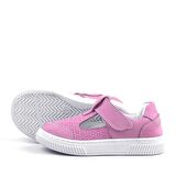 Rakerplus Hakiki Deri Pembe Cırtlı Bebek Sneaker Sandalet