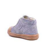 Rakerplus Hakiki Deri Gri Cırtlı Unisex Bebek Bot