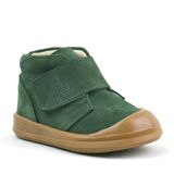 Rakerplus Hakiki Deri Yeşil Cırtlı Unisex Bebek Bot