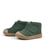 Rakerplus Hakiki Deri Yeşil Cırtlı Unisex Bebek Bot