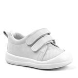 Rakerplus Hakiki Deri Beyaz Cırtlı Anatomik Bebek Spor Ayakkabı Sneaker
