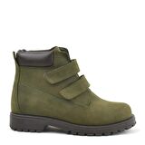 Rakerplus Hakiki Deri Yeşil Cırtlı Çocuk Bot