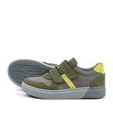 Hakiki Deri Haki Gri Cırtlı Erkek Çocuk Sneaker