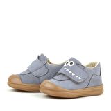 Rakerplus Hakiki Deri Gri Yüksek Bilekli Bebek Ayakkabı