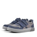 Rakerplus Hakiki Deri Lacivert Cırtlı Erkek Çocuk Sneaker