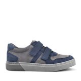 Rakerplus Hakiki Deri Lacivert Cırtlı Erkek Çocuk Sneaker