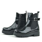 Rakerplus Siyah Rugan Lastikli Kız Çocuk Bot