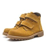 Rakerplus Sentor Hakiki Deri Sarı  Cırtlı Kürklü Bot