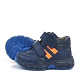Rakerplus Hakiki Deri Lacivert Turuncu Bebek Spor Bot Ayakkabı