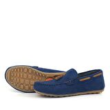 Rakerplus Lacivert Taba Süet Erkek Klasik Mokasen Ayakkabı