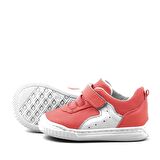 Rakerplus Pup Hakiki Deri Kırmızı Cırtlı Lastikli İlk Adım Bebek Ayakkabı