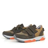 Rakerplus Hakiki Deri Kahverengi Çocuk Okul Spor Ayakkabı