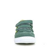 Rakerplus Hakiki Deri Yeşil Cırtlı Çocuk Spor Ayakkabı