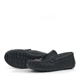 Rakerplus Siyah Cilt Erkek Mokasen Ayakkabı