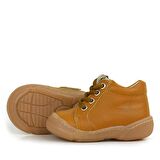 Anatomik Yumuşak Hakiki Deri Fermuarlı Taba Bebek Bot Ayakkabı