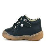 Anatomik Yumuşak Hakiki Deri Fermuarlı Siyah Bebek Bot Ayakkabı