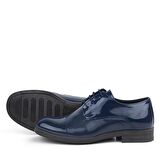 Rakerplus Lacivert Rugan Oxford Bağcıklı Klasik Çocuk Ayakkabı