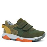 Rakerplus Hakiki Deri Yeşil Çocuk Cırtlı Sneakers Spor Ayakkabı