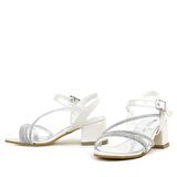 Tiana Sedef Taşlı Kız Çocuk Abiye Kalın Topuklu Ayakkabı