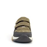 Rakerplus Hakiki Deri Vizon Kahve Çocuk Cırtlı Sneakers Spor Ayakkabı